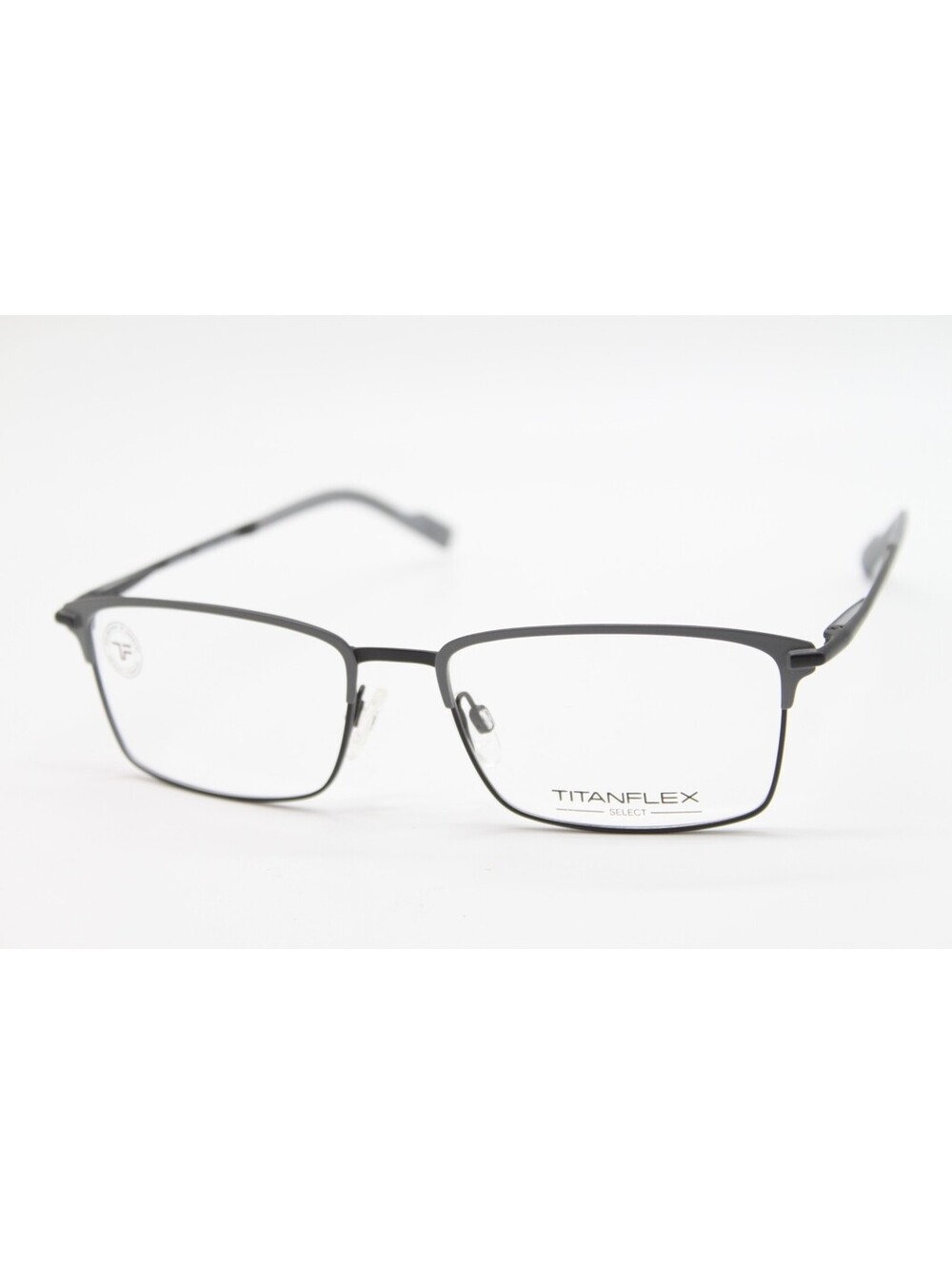 NEW TITANFLEX 827076 30/GRY GRAY BLACK AUTHENTIC EYEGLASSES 57-18